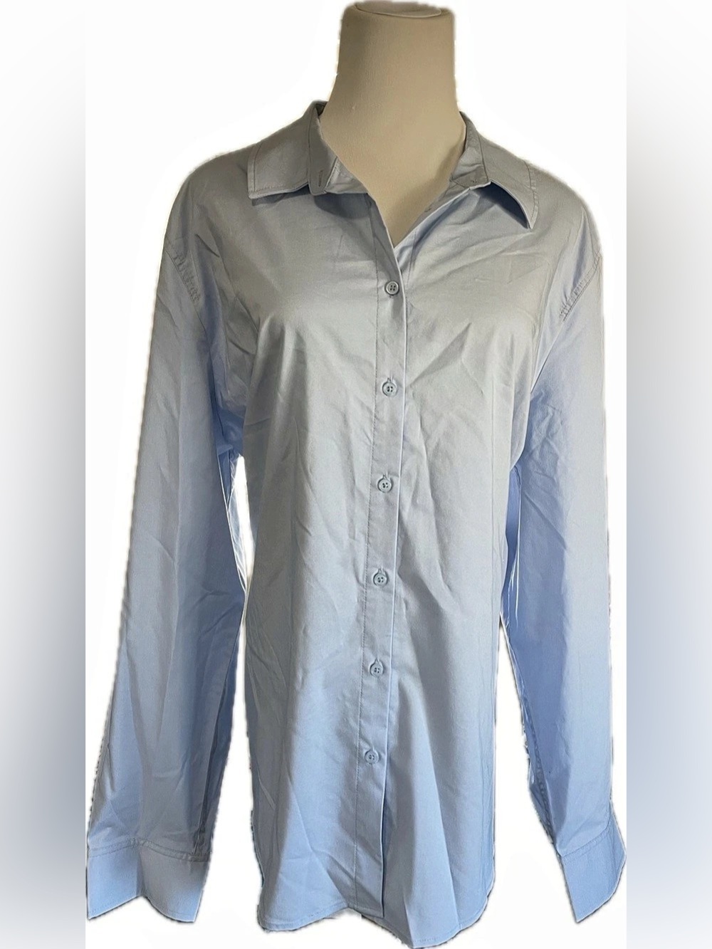 NWT Time and Tru Button Down Shirt in Blue XXXL
